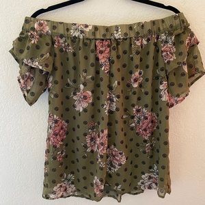 Off the Shoulder Floral Top
